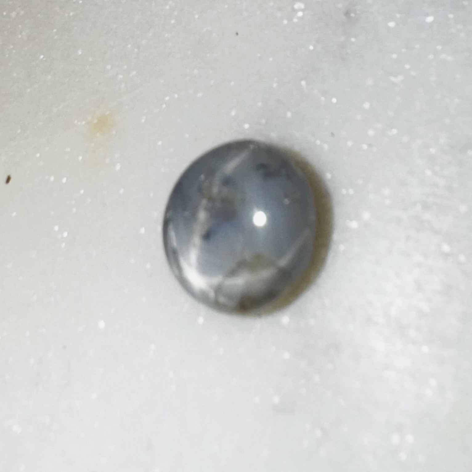 8ct Star Sapphire SI1 Oval Shape (11.3x10.4x6.3 mm) Unheated gemstone from Sri Lanka