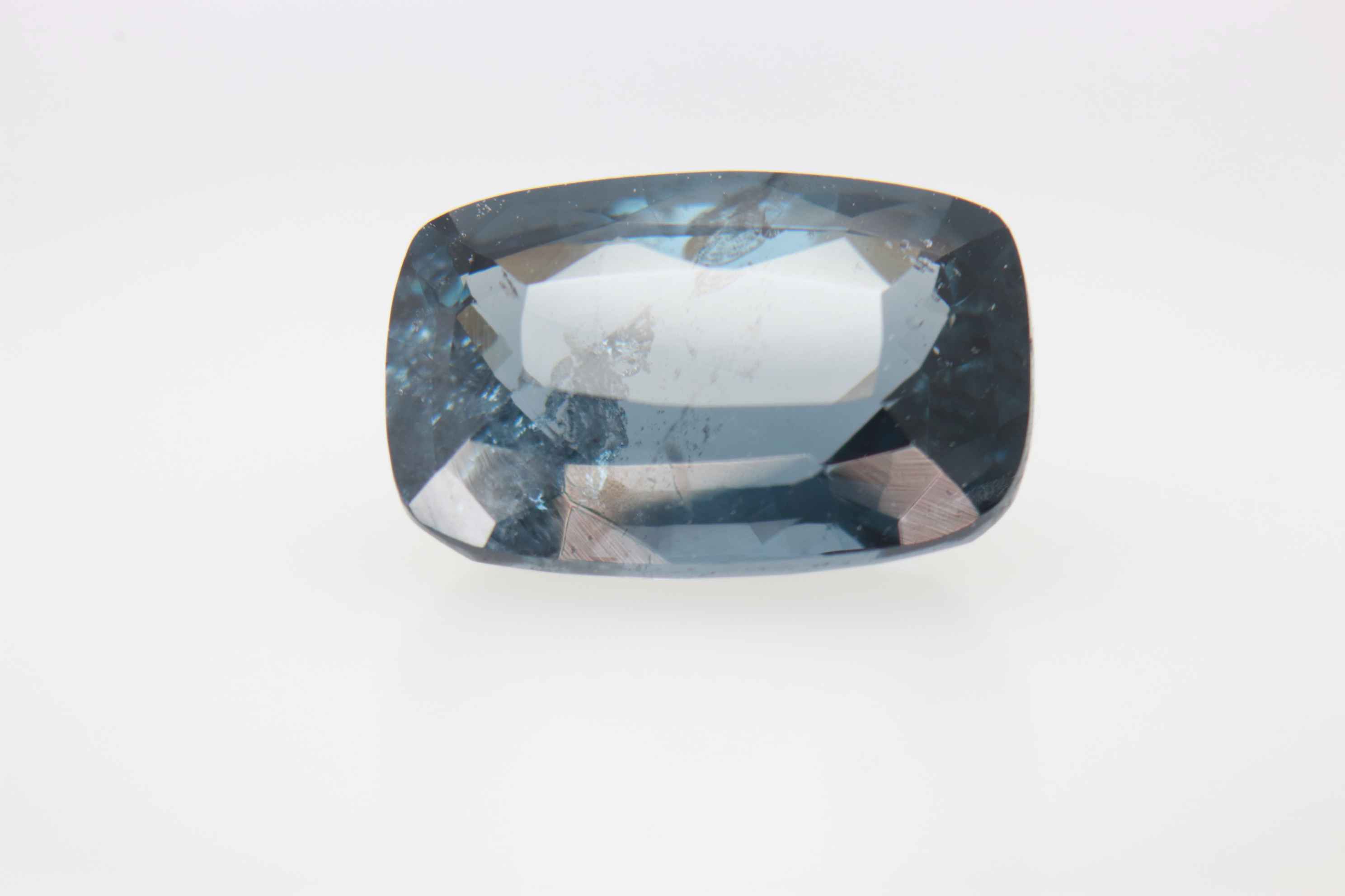 3ct Blue Spinel Cloud Fancy Cushion Shape (10x6.9x4.9 mm) Unheated gemstone from Sri Lanka