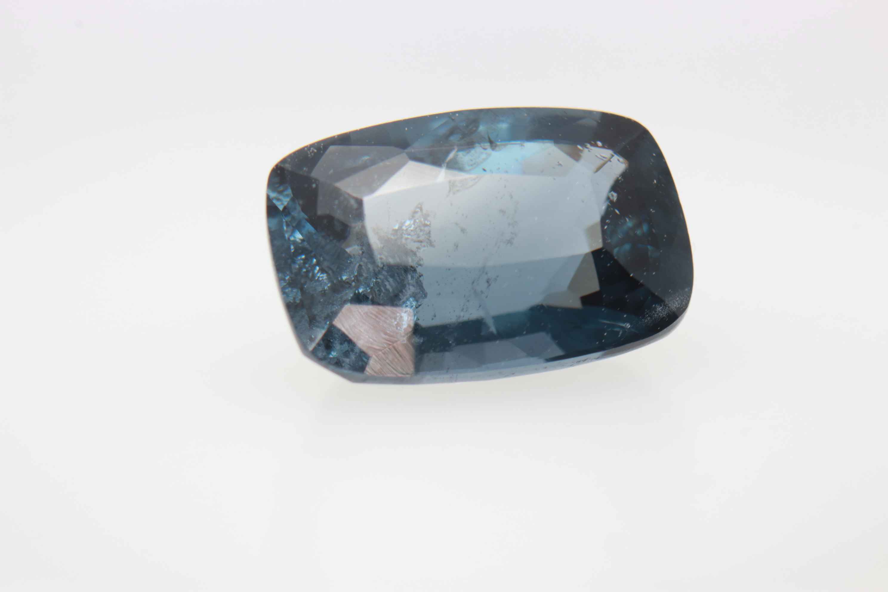 3ct Blue Spinel Cloud Fancy Cushion Shape (10x6.9x4.9 mm) Unheated gemstone from Sri Lanka