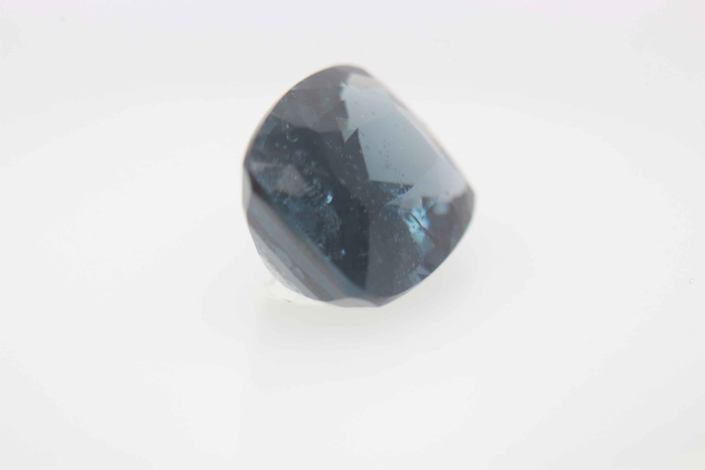 3ct Blue Spinel Cloud Fancy Cushion Shape (10x6.9x4.9 mm) Unheated gemstone from Sri Lanka