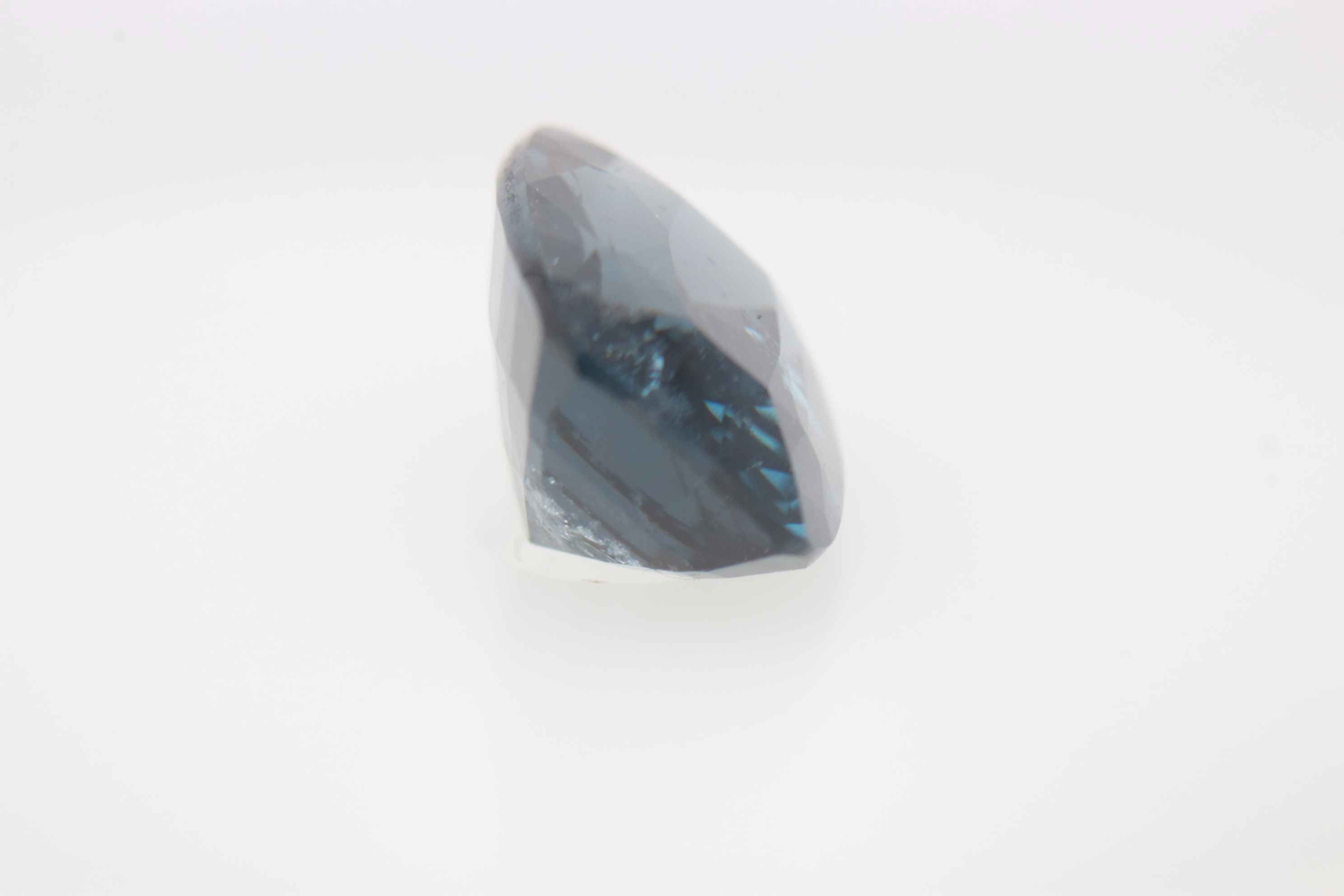 3ct Blue Spinel Cloud Fancy Cushion Shape (10x6.9x4.9 mm) Unheated gemstone from Sri Lanka