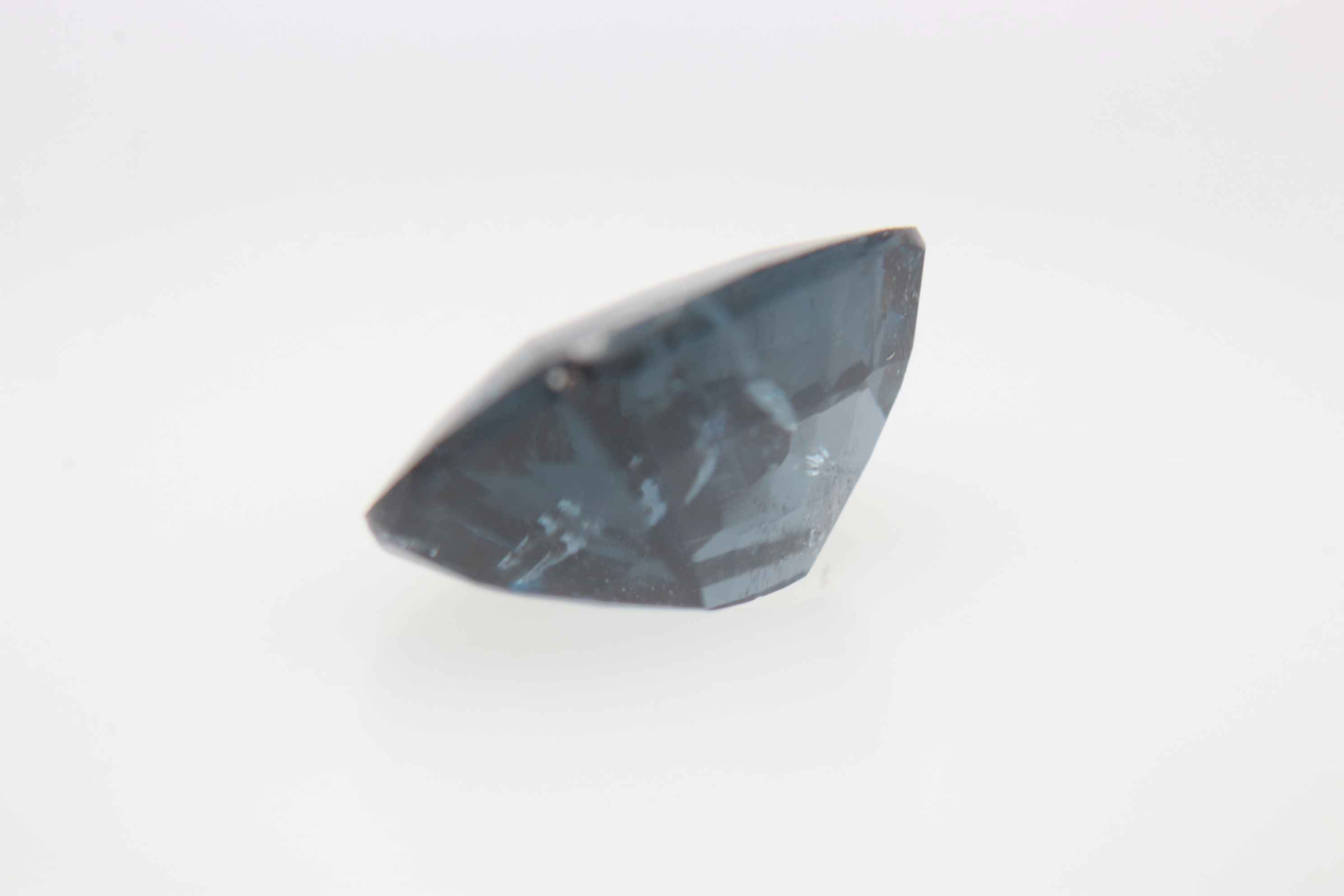 3ct Blue Spinel Cloud Fancy Cushion Shape (10x6.9x4.9 mm) Unheated gemstone from Sri Lanka
