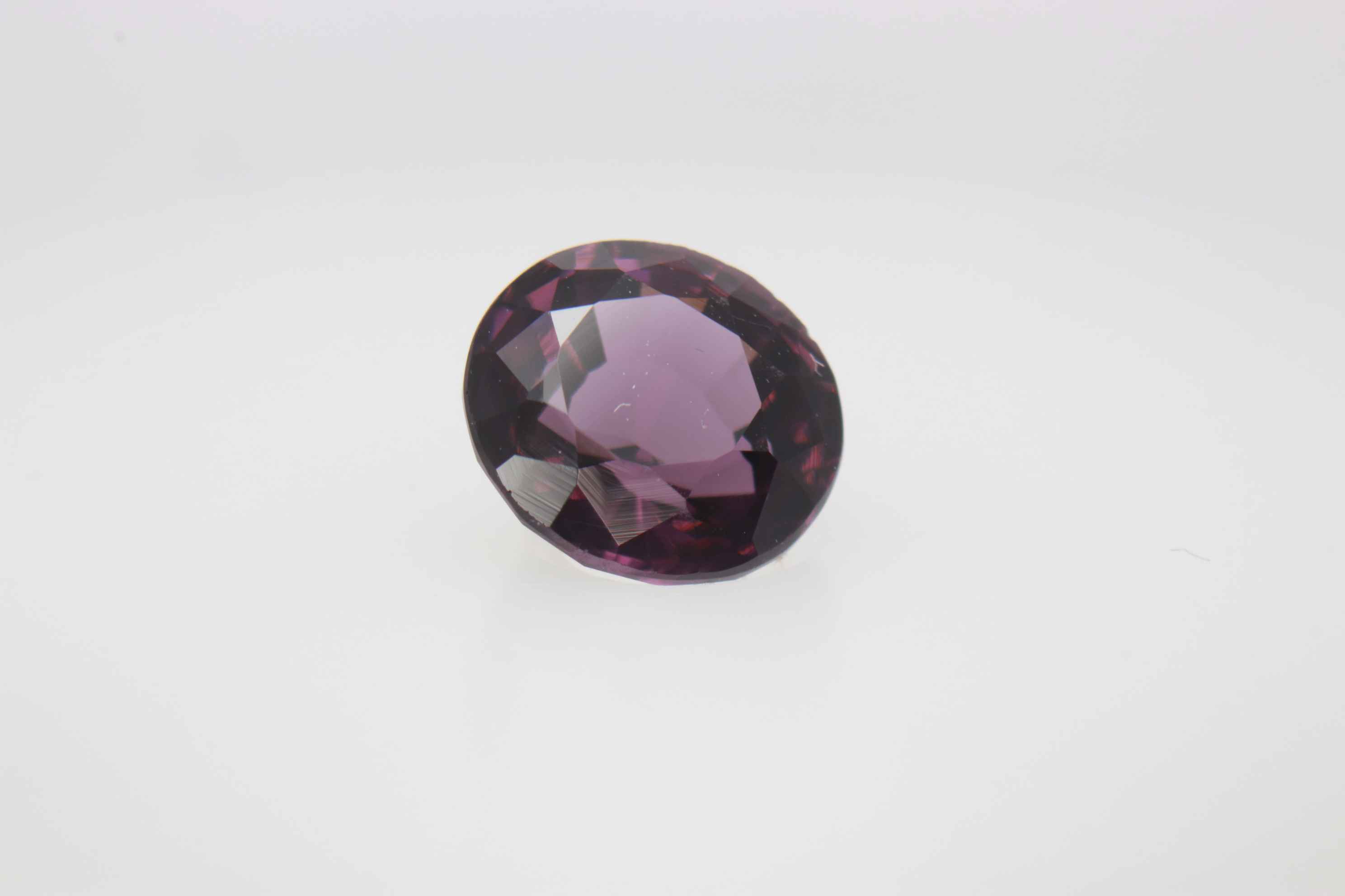 1ct Purple Spinel VVS Round Shape (5.9x3.5x0 mm) Unheated gemstone from Sri Lanka