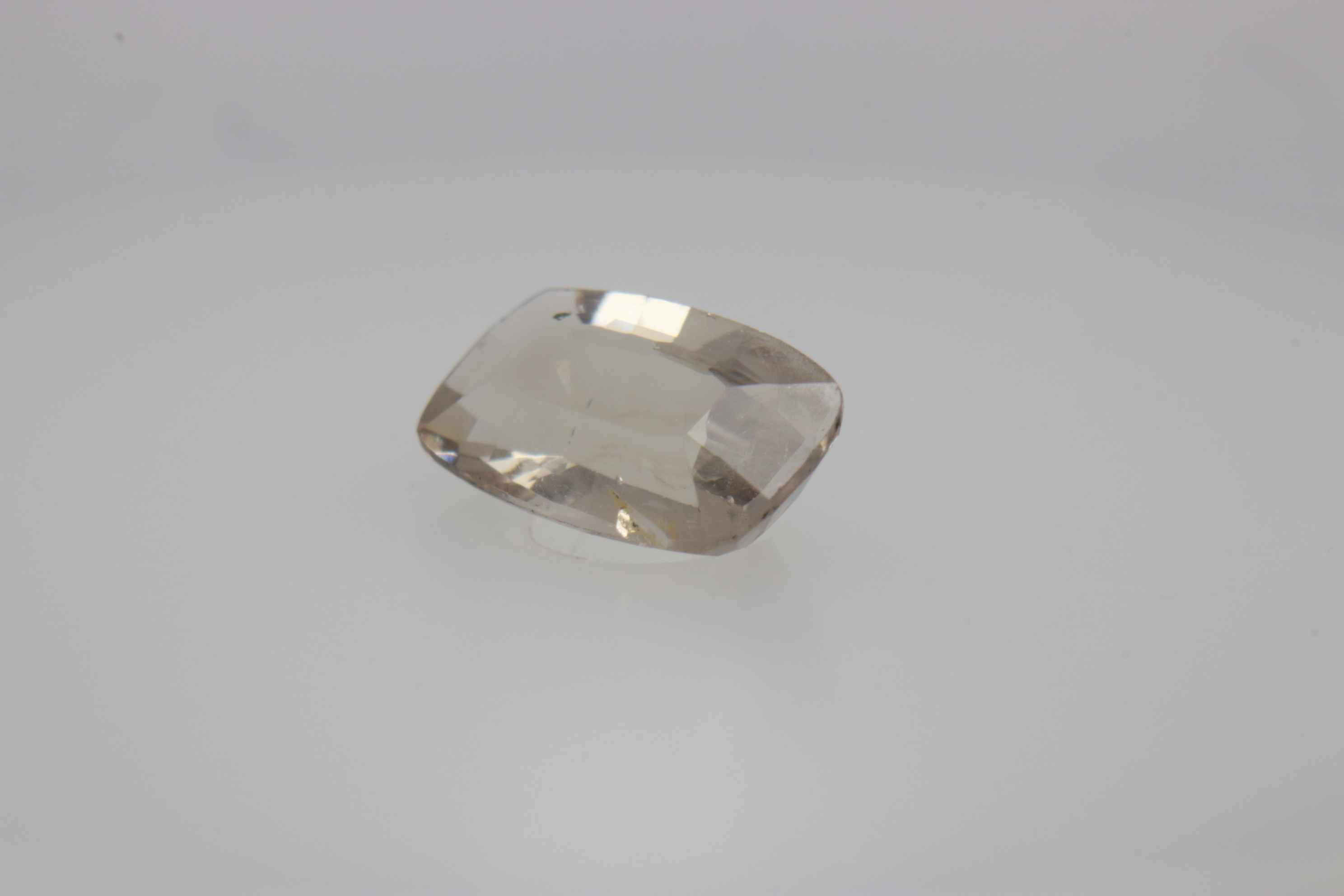 0.7ct White - Off Spinel SI1 Fancy Cushion Shape (7.3x4.4x2.8 mm) Unheated gemstone from Sri Lanka