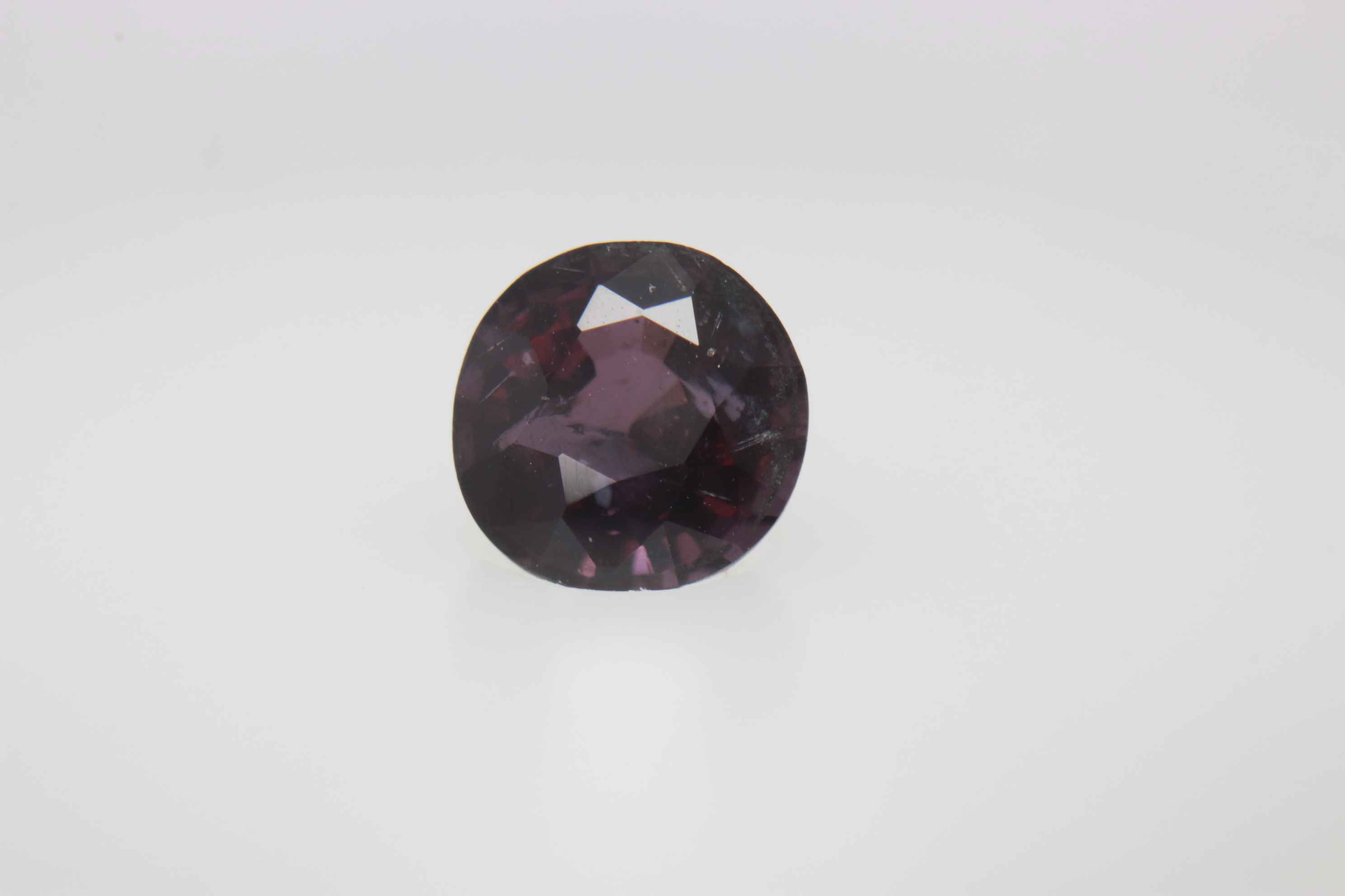 0.8ct Purple Spinel Vs Round Shape (0x5.4x3.8 mm) Unheated gemstone from Sri Lanka