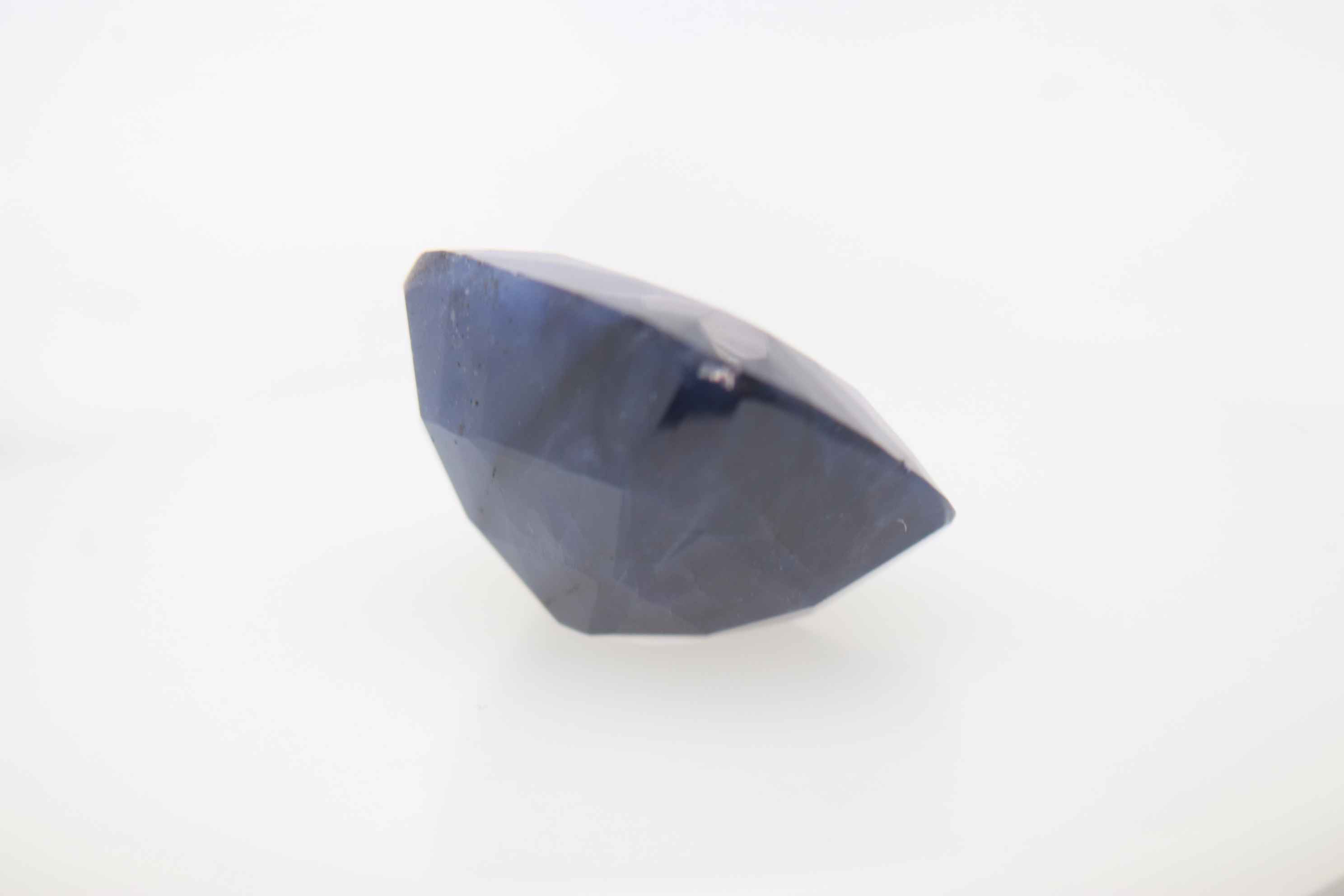 9.8ct Blue Sapphire SI1 Fancy Cushion Shape (12.5x10.6x7.4 mm) Heated gemstone from Sri Lanka