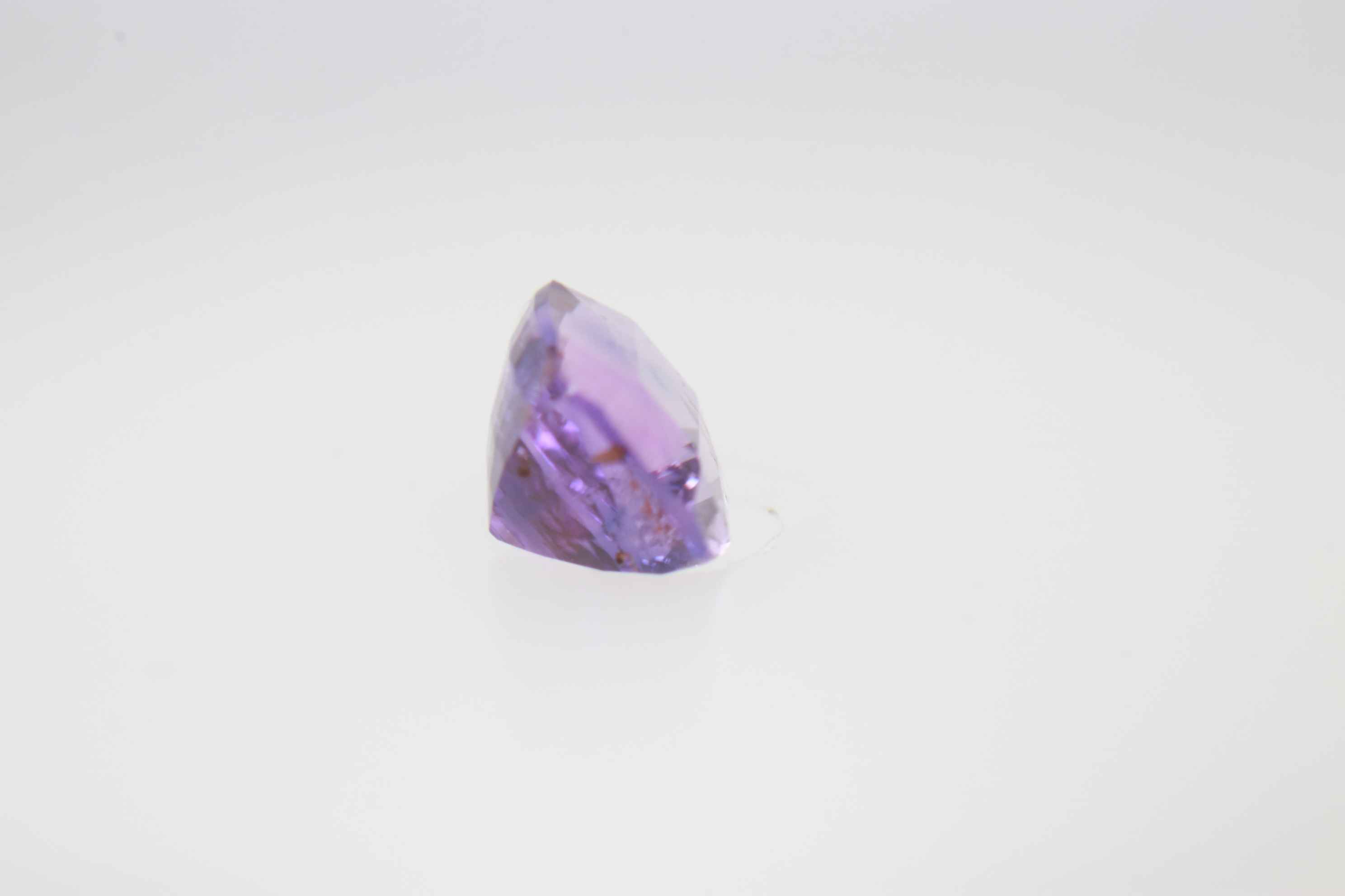 0.8ct Purple Sapphire Vs Fancy Cushion Shape (5.5x4.4x3.5 mm) Unheated gemstone from Sri Lanka