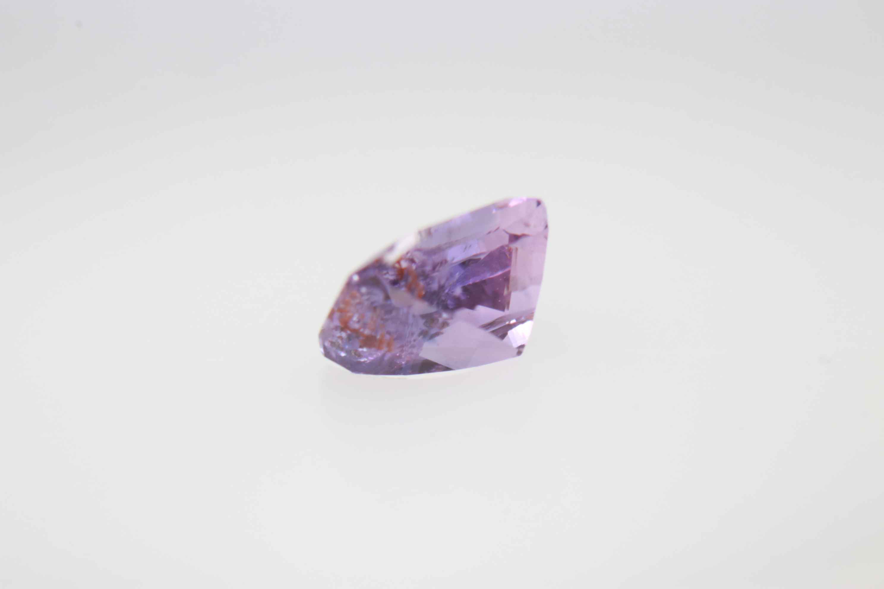 0.8ct Purple Sapphire Vs Fancy Cushion Shape (5.5x4.4x3.5 mm) Unheated gemstone from Sri Lanka