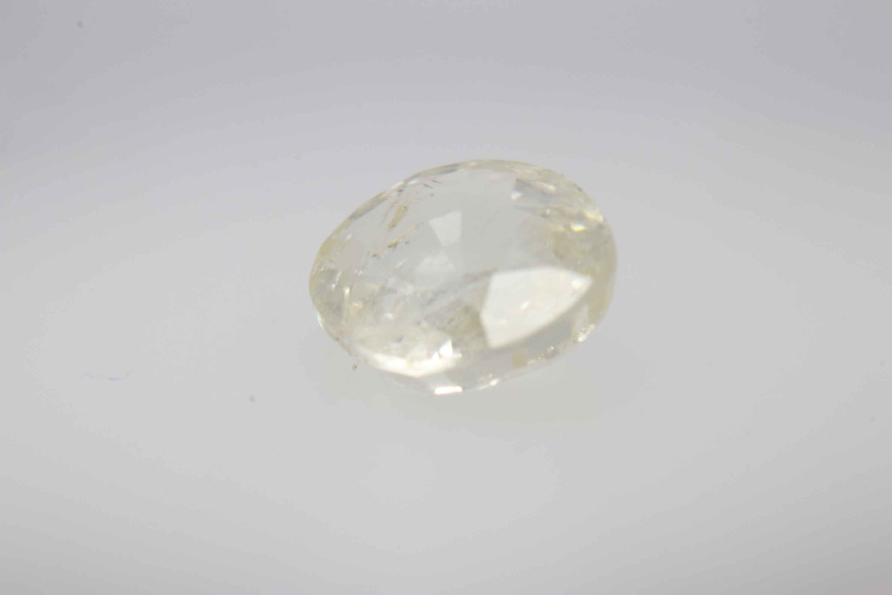 1.8ct Light Goldenrod Yellow Sapphire Vs1 Oval Shape (8.1x6.5x3.3 mm) Unheated gemstone from Sri Lanka