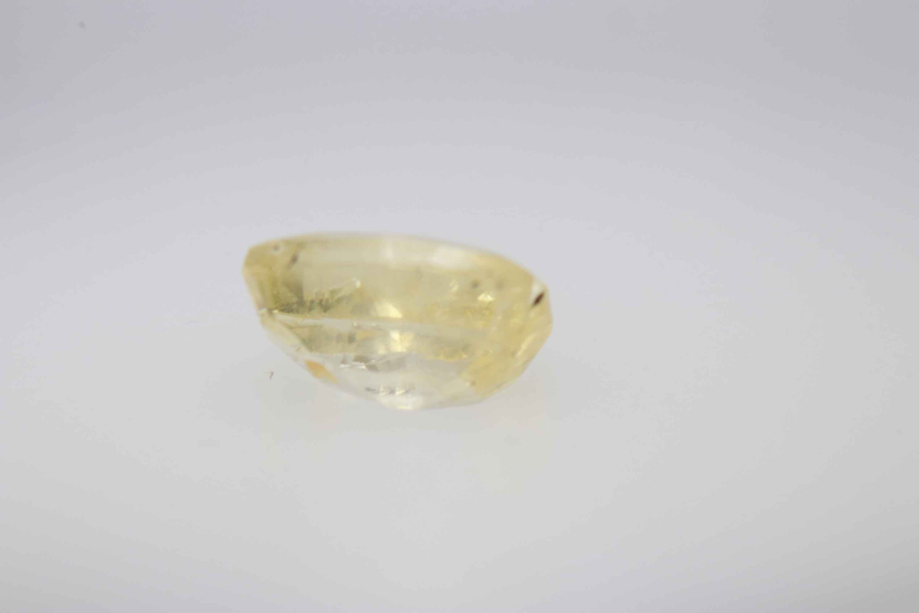 1.3ct Yellow Sapphire VVS1 Emerald Shape (6.7x5.2x3.6 mm) Unheated gemstone from Sri Lanka