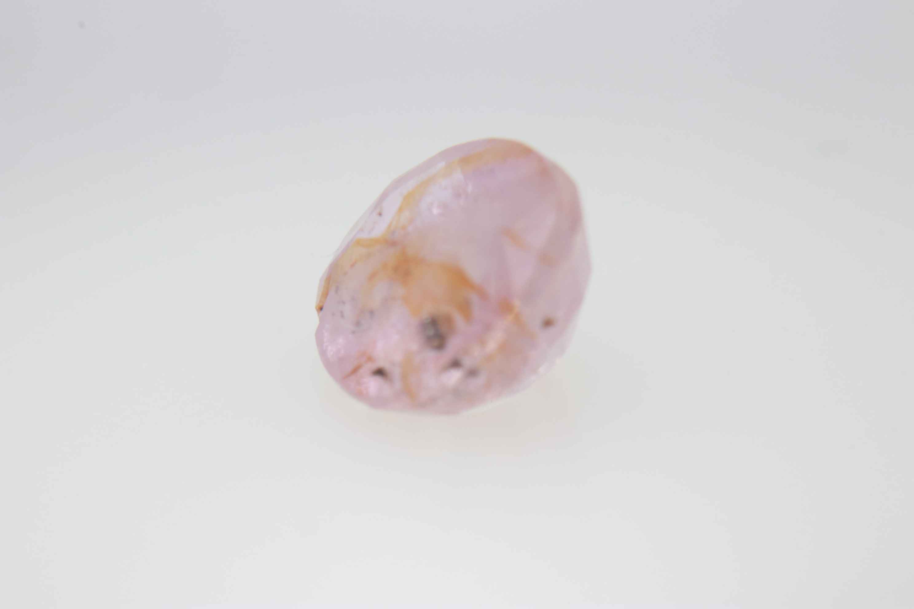 2.2ct Hot Pink Padparadscha Twinning wisp Oval Shape (7.8x6.8x4.5 mm) Unheated gemstone from Sri Lanka