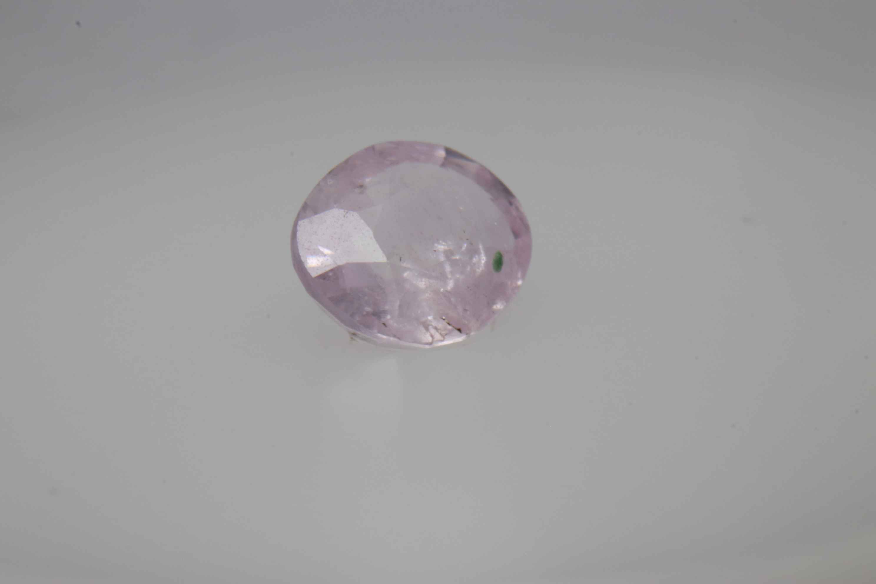 0.8ct Light Pink Sapphire Vs1 Oval Shape (6.2x5.2x2.7 mm) Unheated gemstone from Sri Lanka