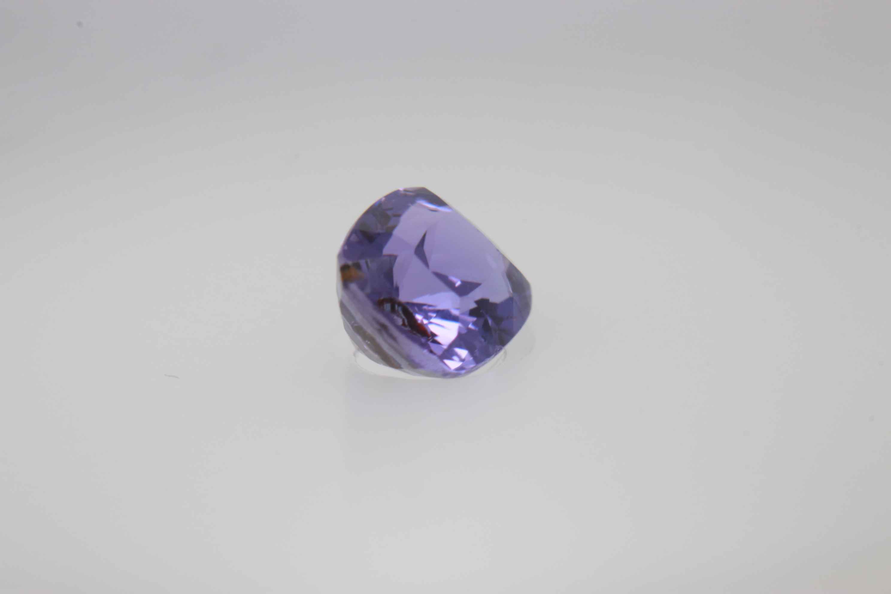 0.85ct Purple Sapphire VSI Fancy Cushion Shape (5.6x4.2x3.3 mm) Unheated gemstone from Sri Lanka