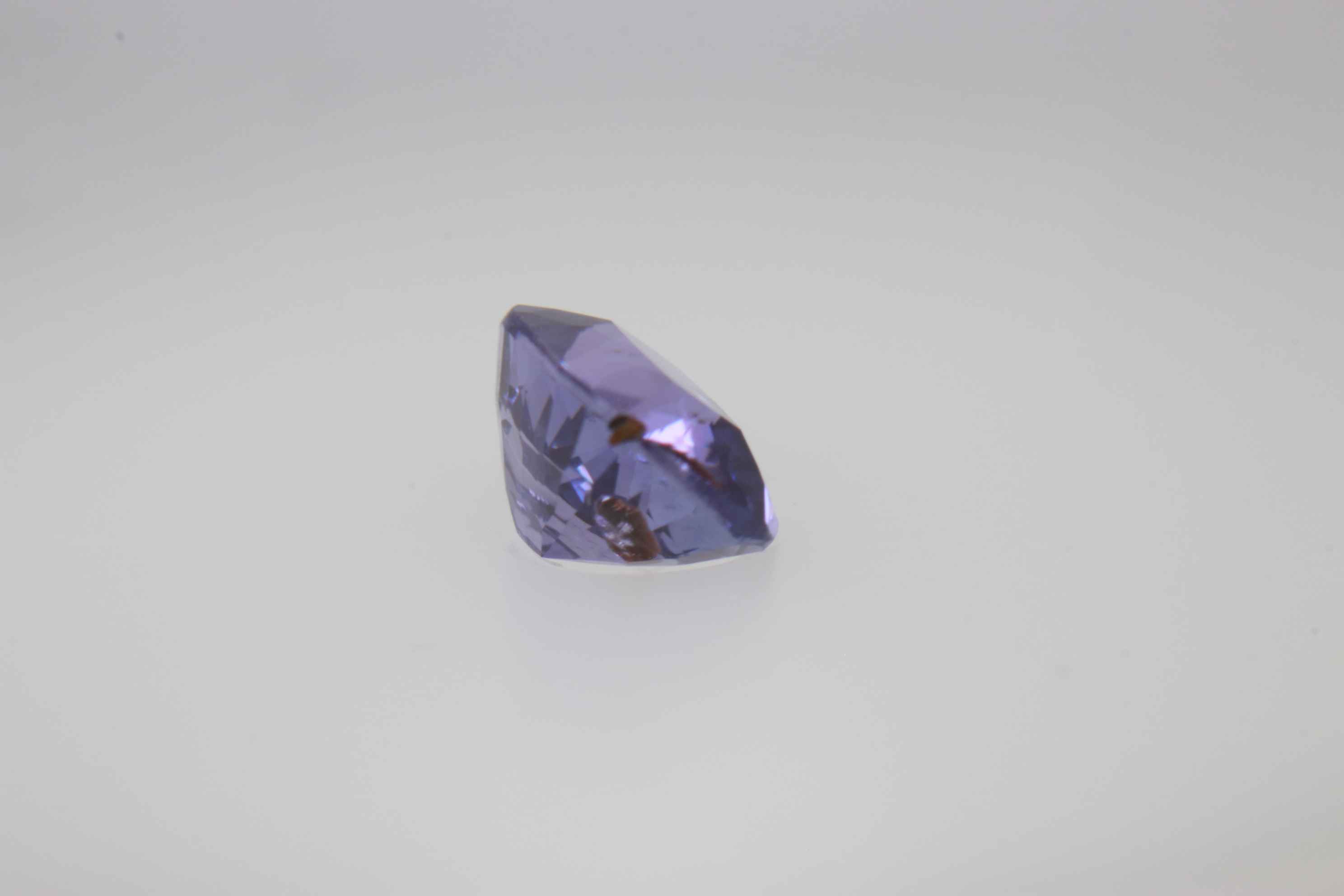 0.85ct Purple Sapphire VSI Fancy Cushion Shape (5.6x4.2x3.3 mm) Unheated gemstone from Sri Lanka