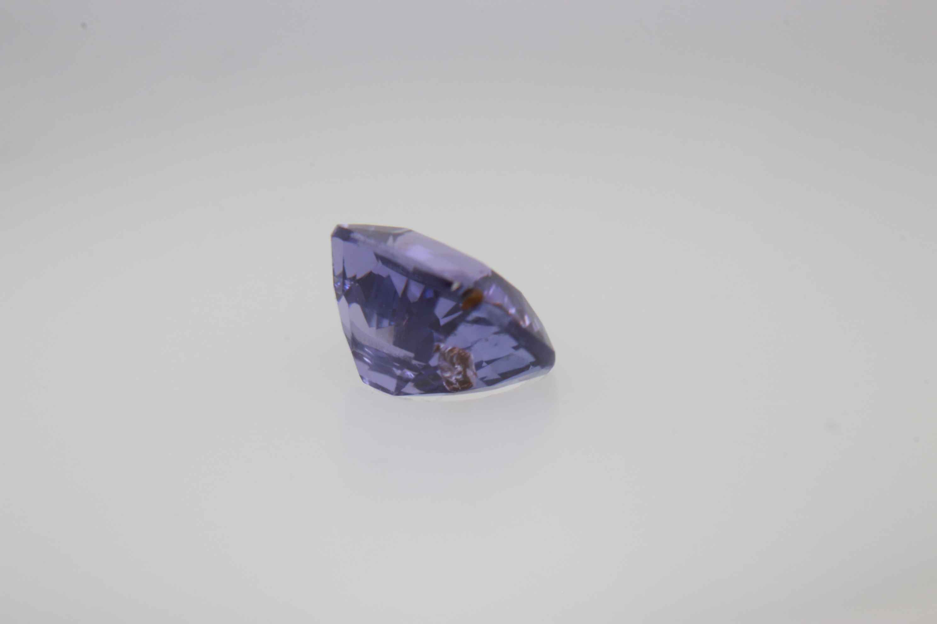 0.85ct Purple Sapphire VSI Fancy Cushion Shape (5.6x4.2x3.3 mm) Unheated gemstone from Sri Lanka