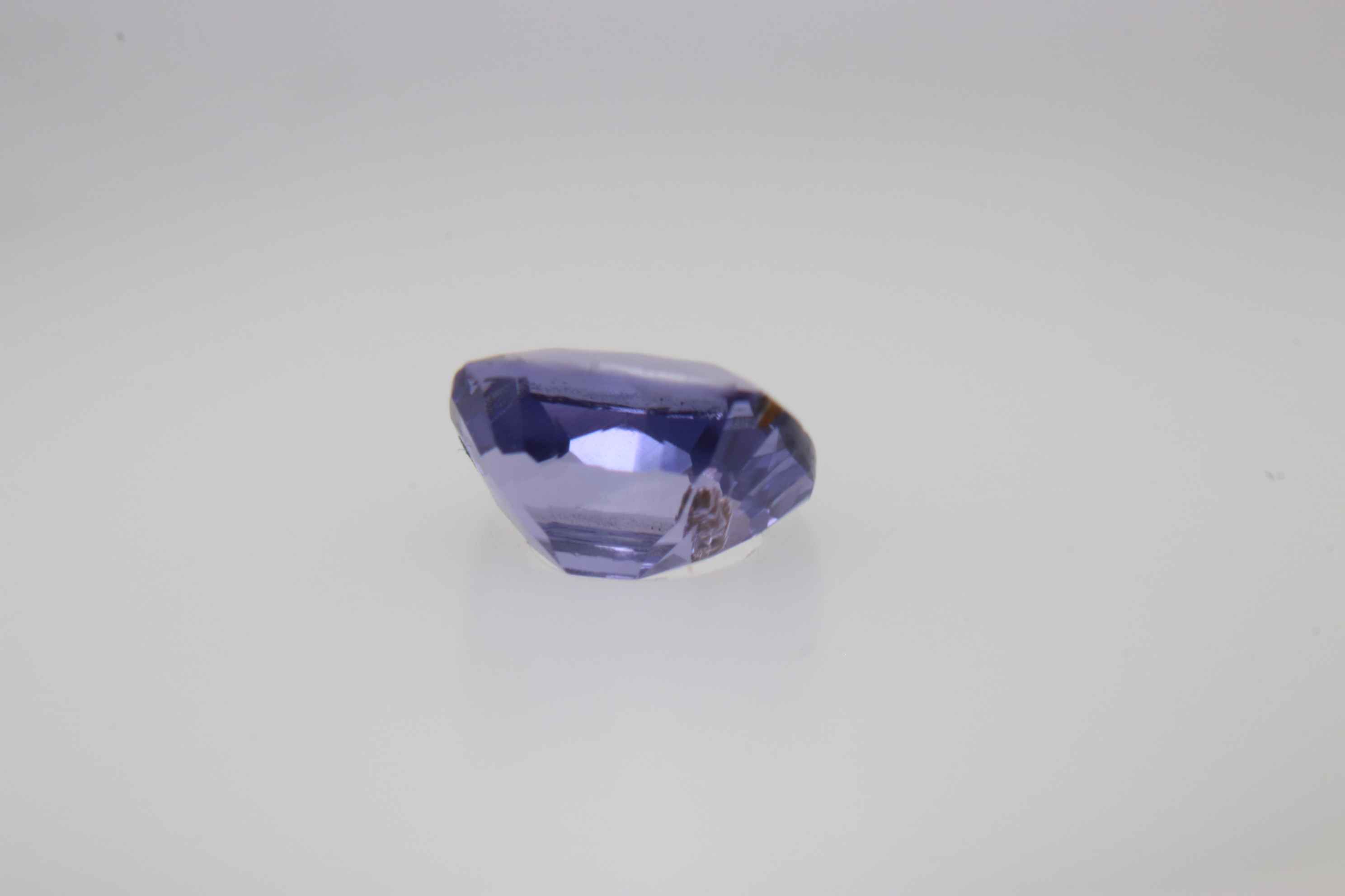 0.85ct Purple Sapphire VSI Fancy Cushion Shape (5.6x4.2x3.3 mm) Unheated gemstone from Sri Lanka