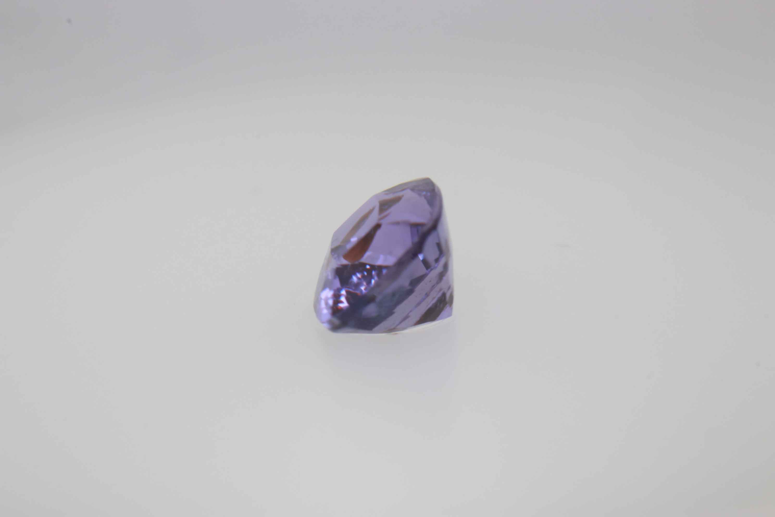 0.85ct Purple Sapphire VSI Fancy Cushion Shape (5.6x4.2x3.3 mm) Unheated gemstone from Sri Lanka