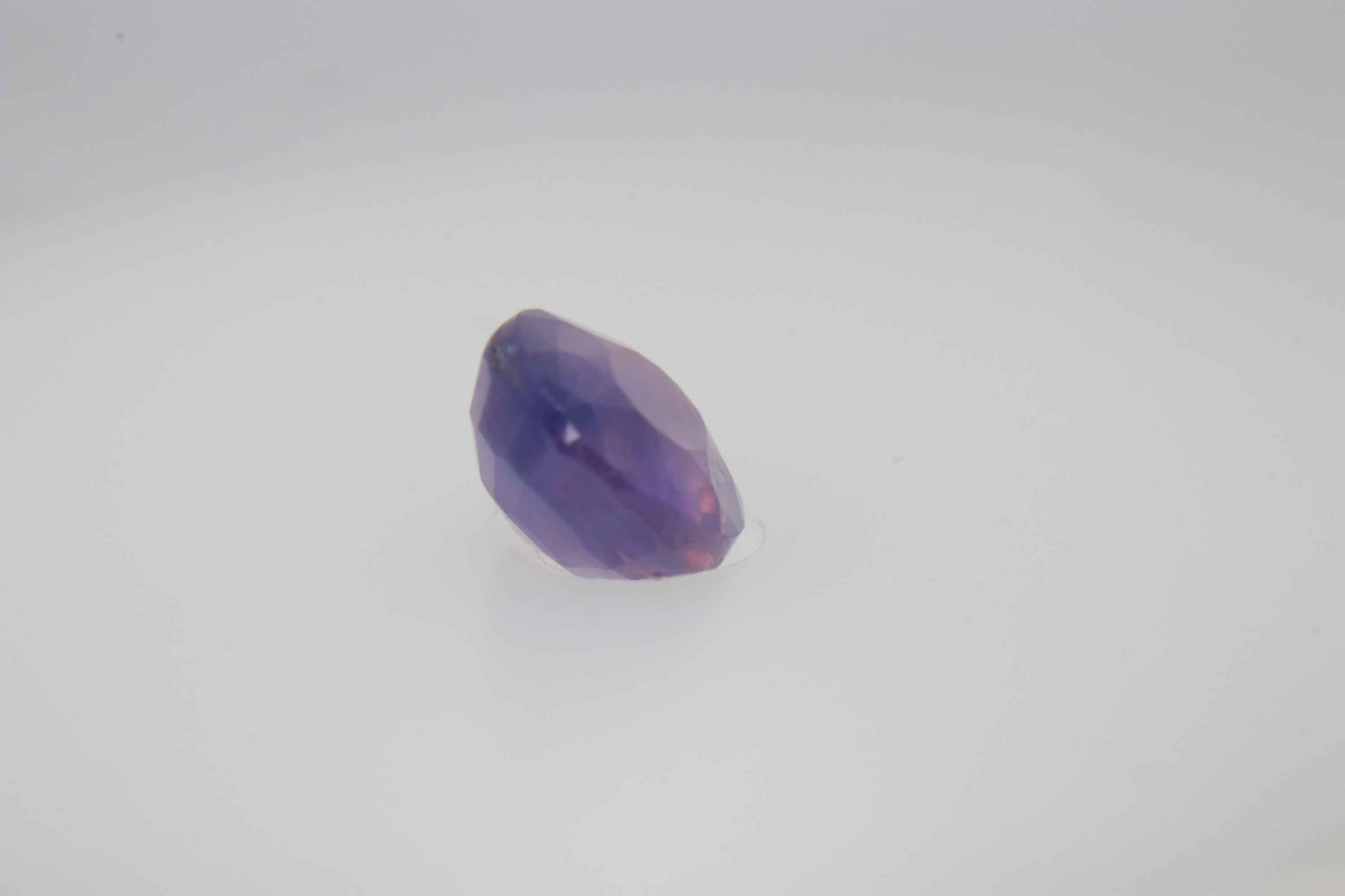 0.85ct Lavender Blush Sapphire VVS Round Shape (0x4.9x5.3 mm) Unheated gemstone from Sri Lanka