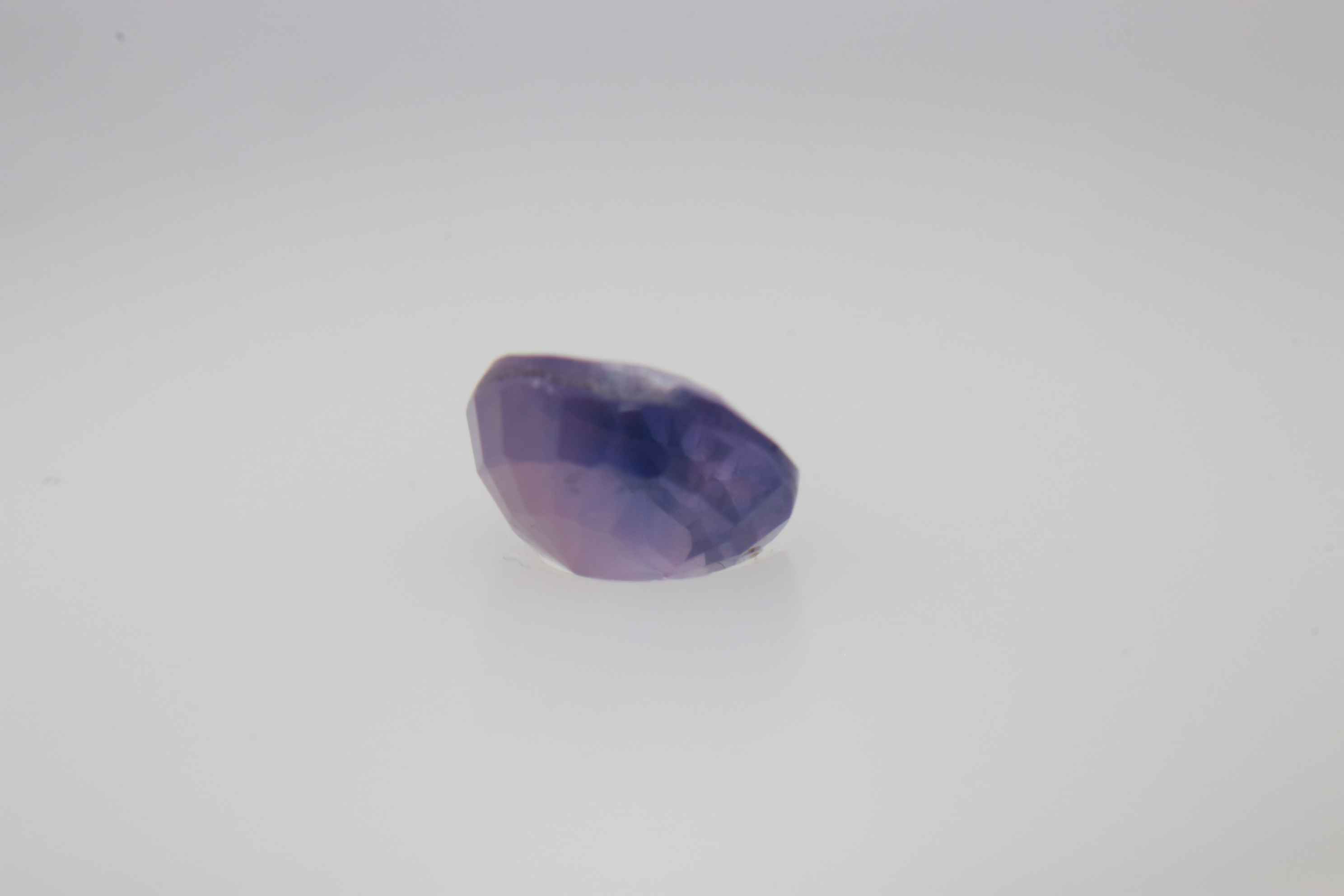 0.85ct Lavender Blush Sapphire VVS Round Shape (0x4.9x5.3 mm) Unheated gemstone from Sri Lanka