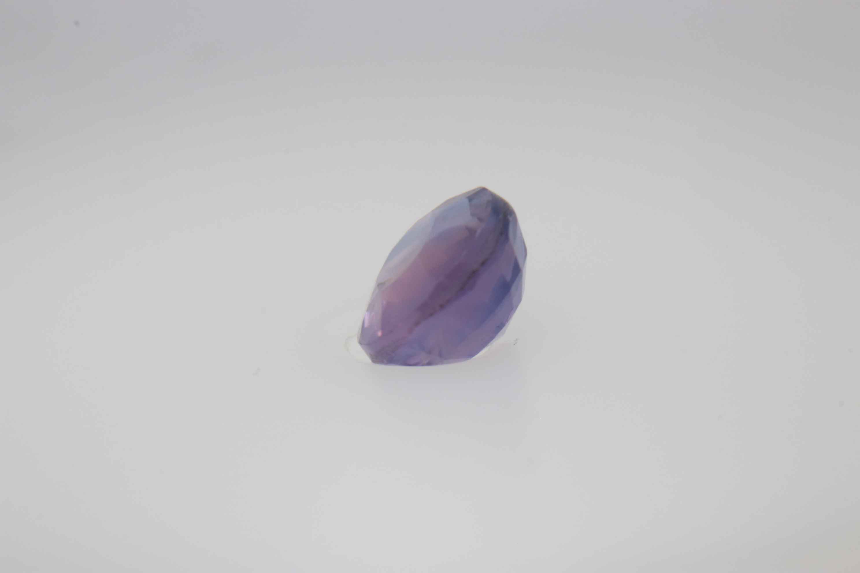 0.85ct Lavender Blush Sapphire VVS Round Shape (0x4.9x5.3 mm) Unheated gemstone from Sri Lanka