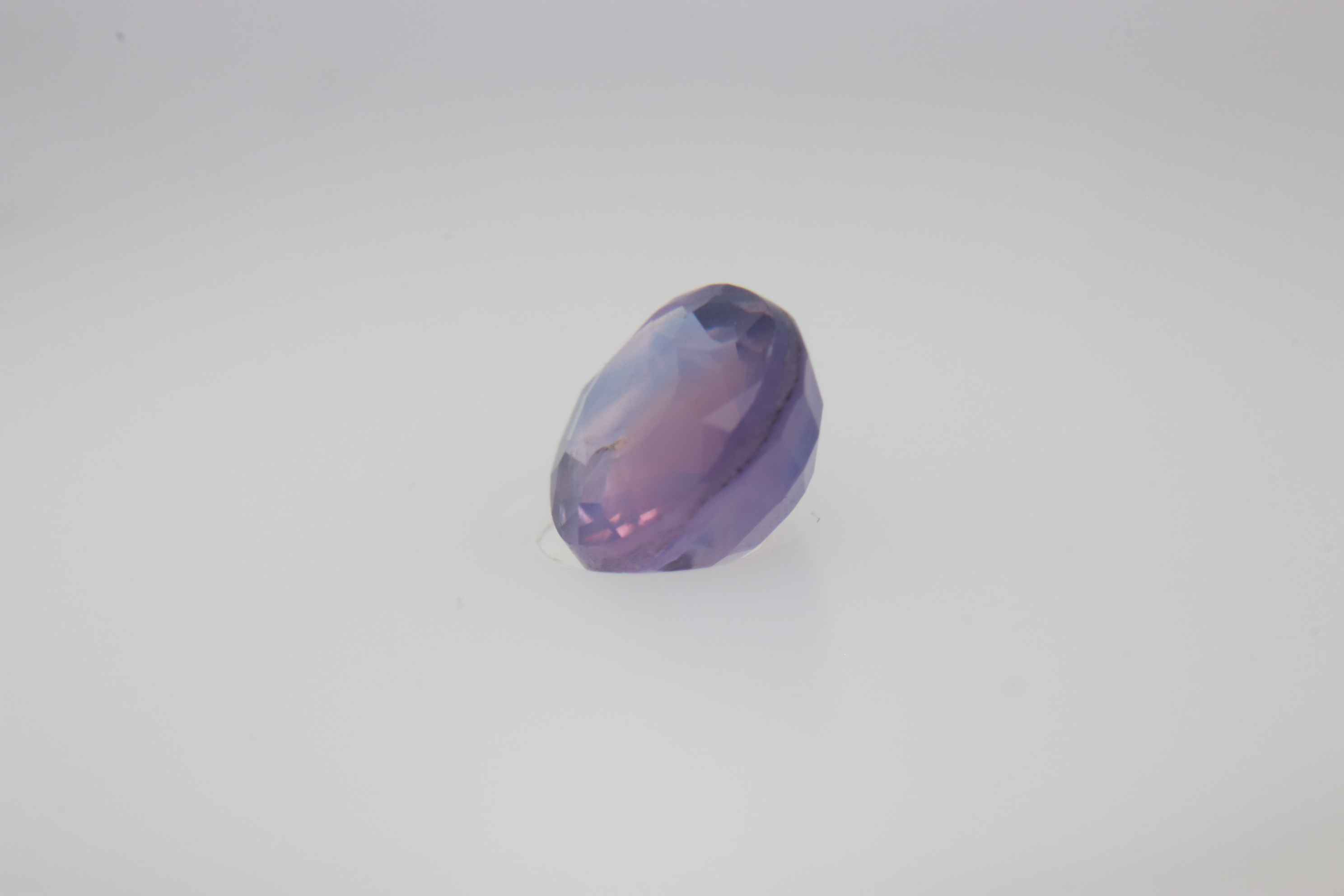 0.85ct Lavender Blush Sapphire VVS Round Shape (0x4.9x5.3 mm) Unheated gemstone from Sri Lanka