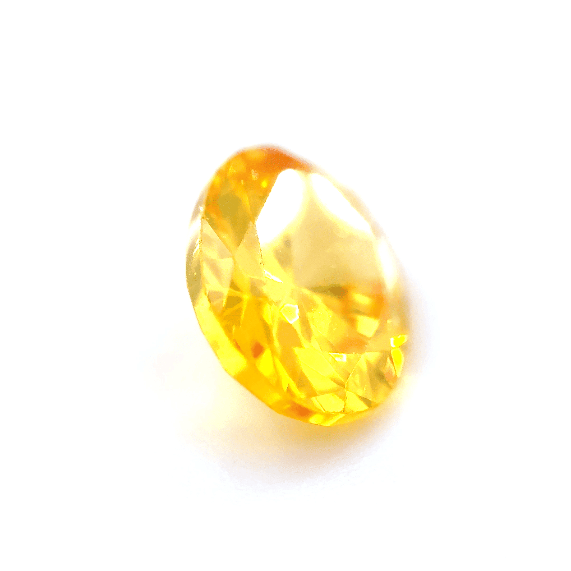 3ct Yellow Sinhalite VVS1 Oval Shape (8.9x6.8x4.2 mm) Unheated gemstone from Sri Lanka