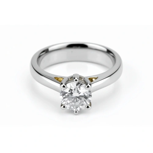 Classic Emerald Cut Silver Ring for Parties