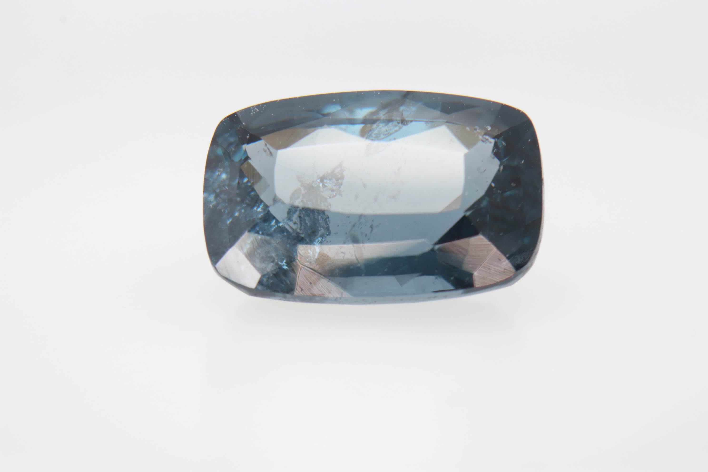 3ct Blue Spinel Cloud Fancy Cushion Shape (10x6.9x4.9 mm) Unheated gemstone from Sri Lanka