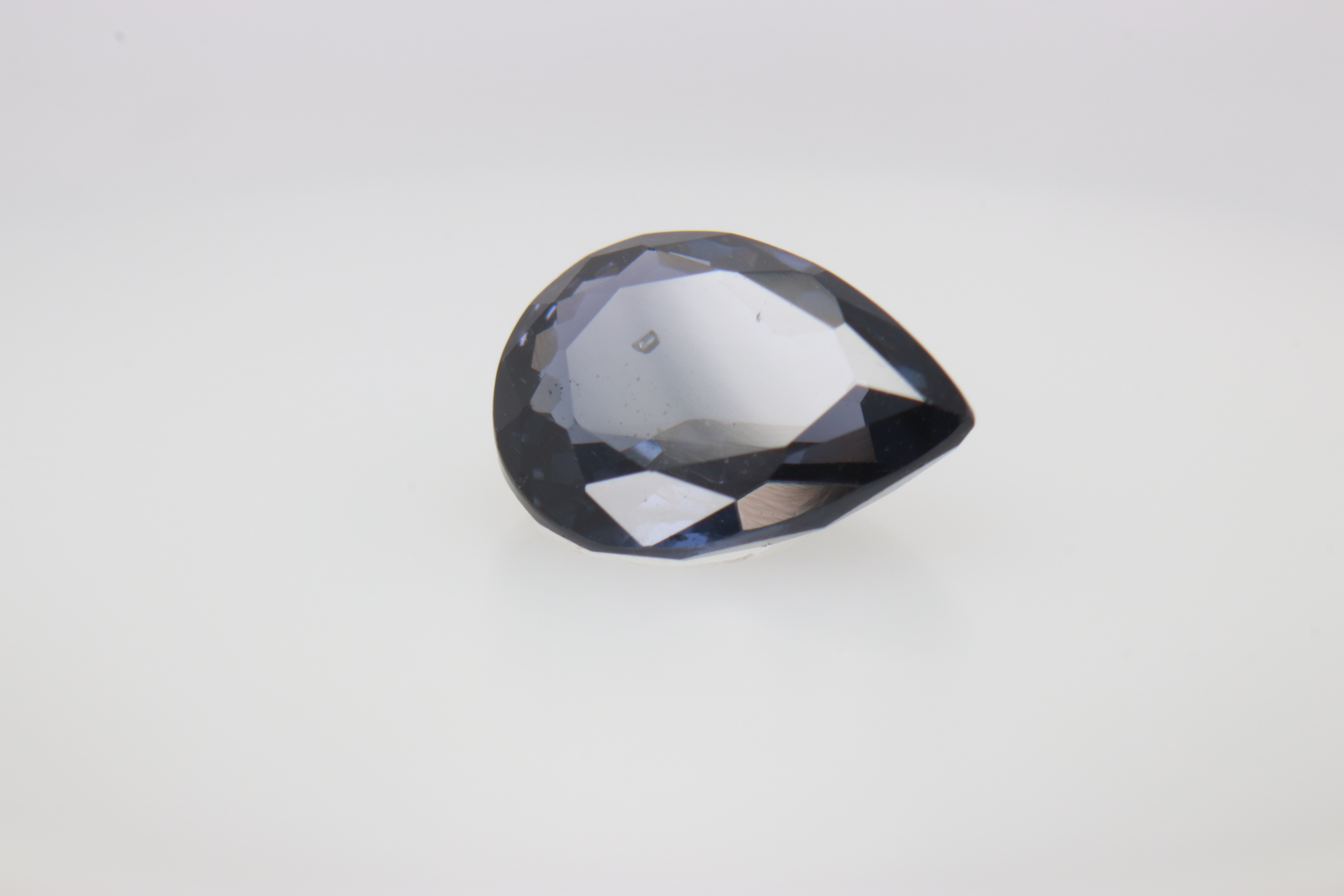 1.4ct Dark Blue Spinel SI1 Pear Shape (6x7.9x3.3 mm) Unheated gemstone from Sri Lanka