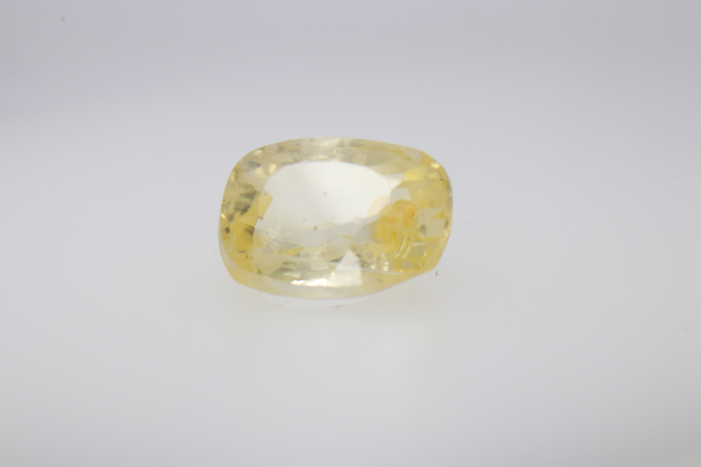 1.3ct Yellow Sapphire VVS1 Emerald Shape (6.7x5.2x3.6 mm) Unheated gemstone from Sri Lanka