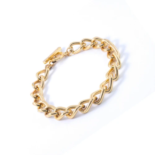 Pulsera de boda de oro lujosa con diseño moderno